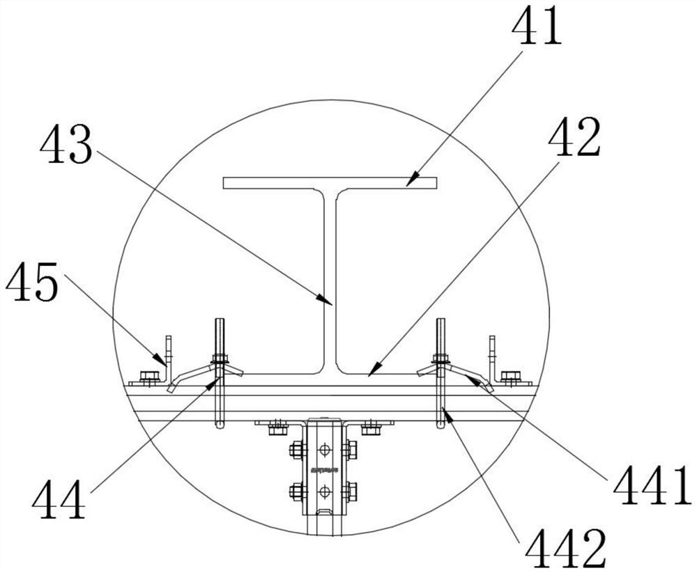 Life line for workshop high-altitude operation and installation method