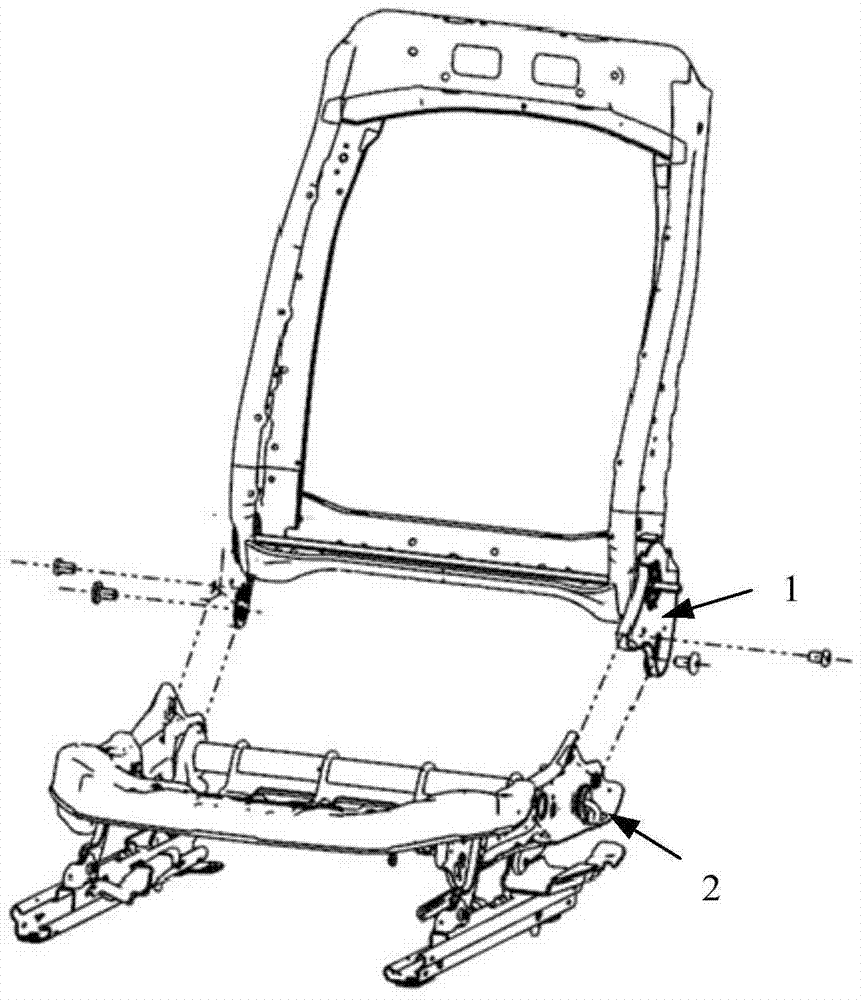 Vehicle seat with energy absorbing structure