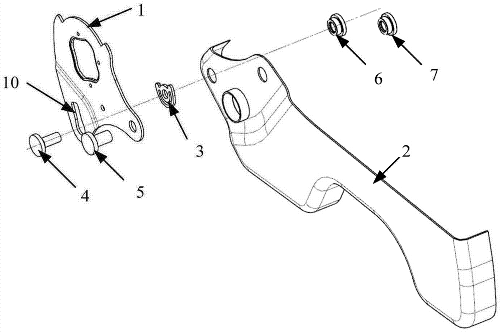 Vehicle seat with energy absorbing structure