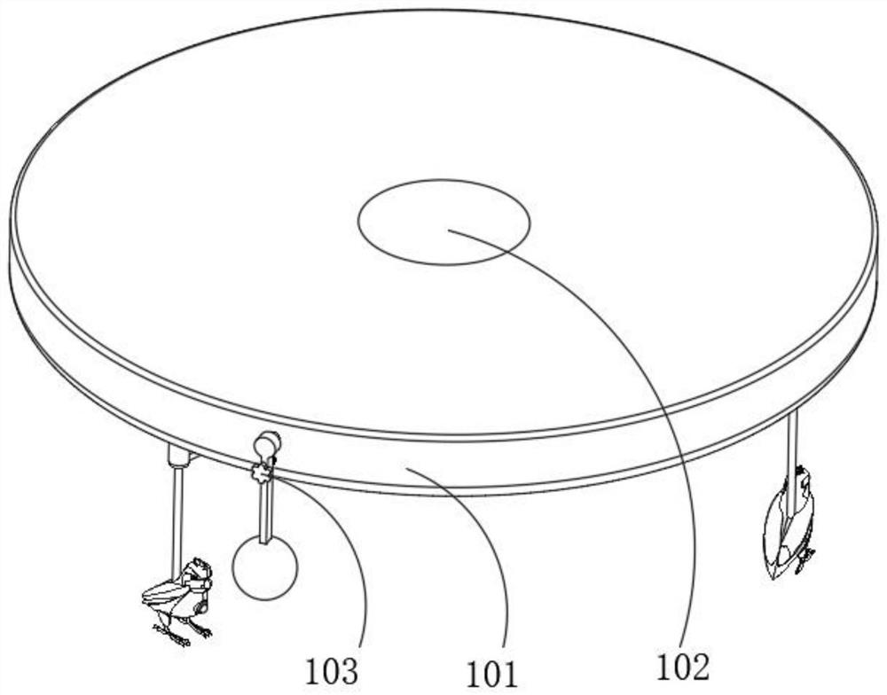 Interior decoration device for denial vehicle