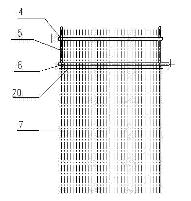 Afterheat recycling device and method of high temperature flue gas containing high adhesive dust