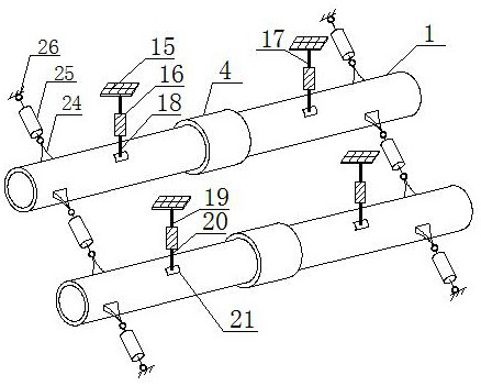 Structure and construction method of prefabricated oil and gas multiphase transportation flat cavity intelligent insulation pipeline