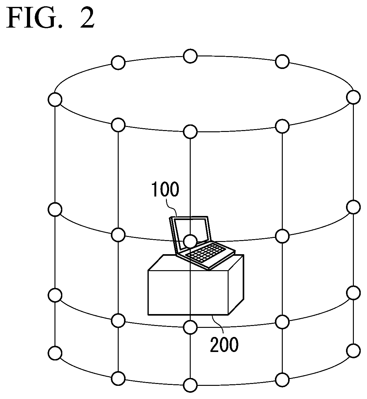 Electromagnetic wave measurement point calculation program and radiation interference wave measurement device