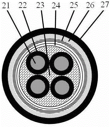 Novel fire-resistant cable