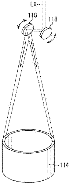 Laser treatment device and container-producing device