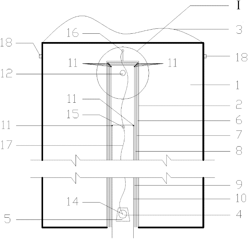 Sampling device capable of determining water depth and water quality