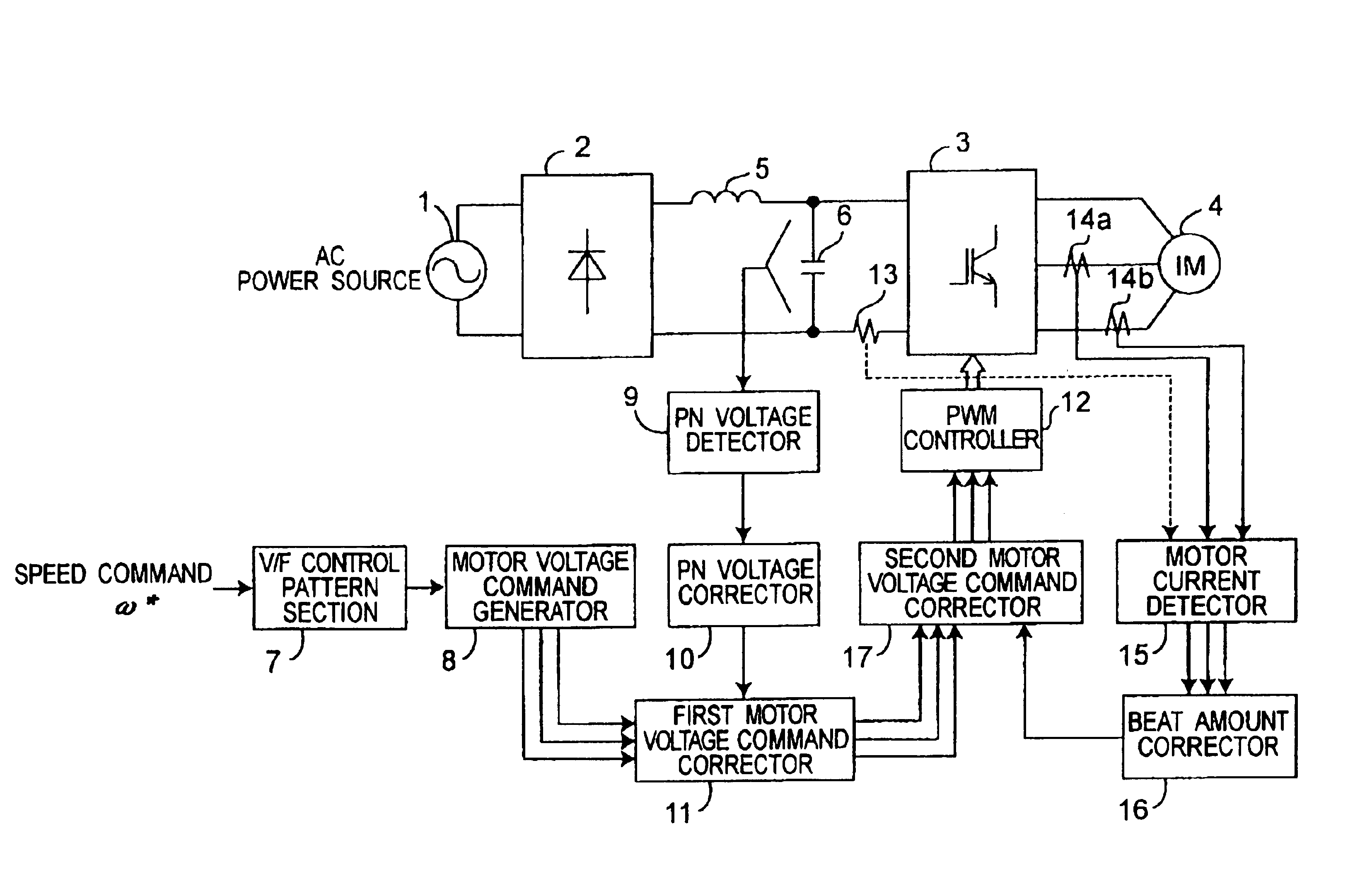 Inverter controller for driving motor and air conditioner using inverter controller