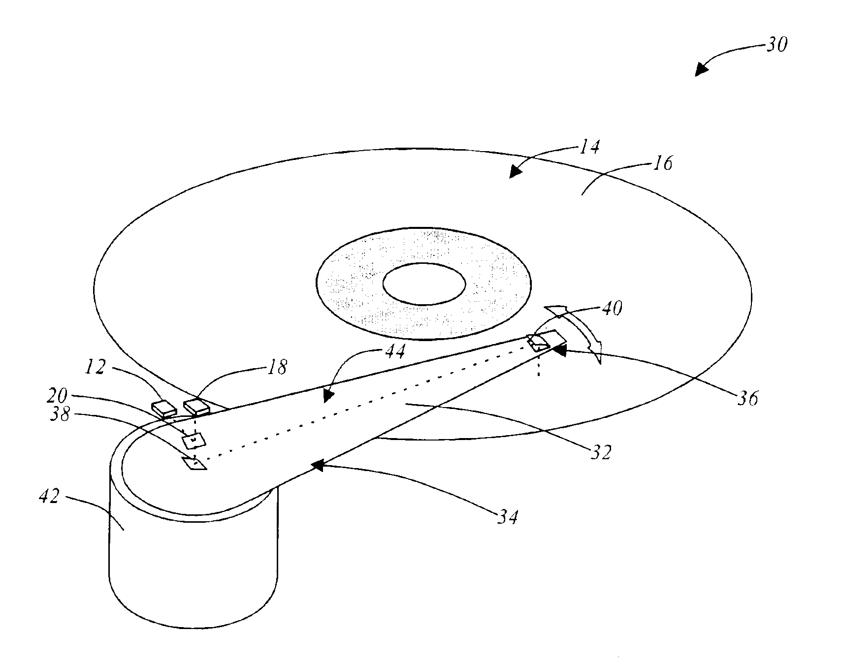 High-speed optical read/write pick-up mechanisms and associated methods