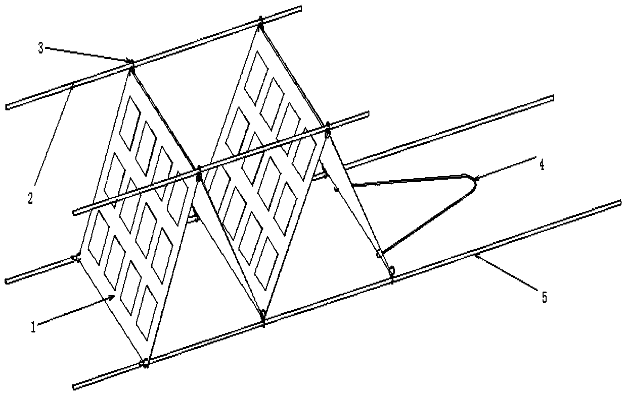 A flexible thin-film solar cell paving device and method for stratospheric airship