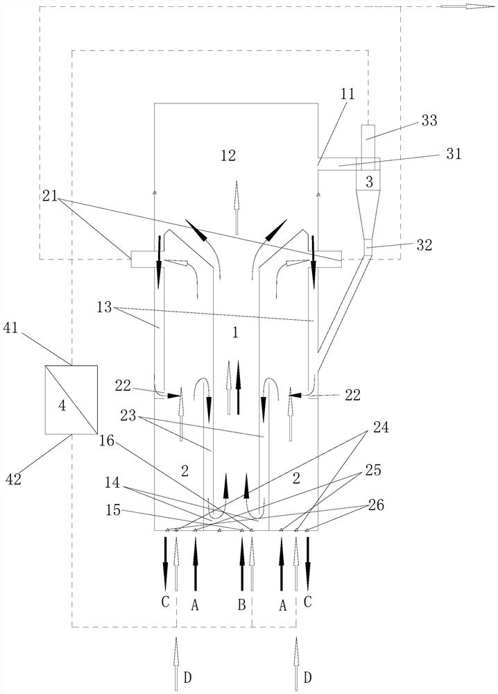 Coal and sludge mixed gasification method and device