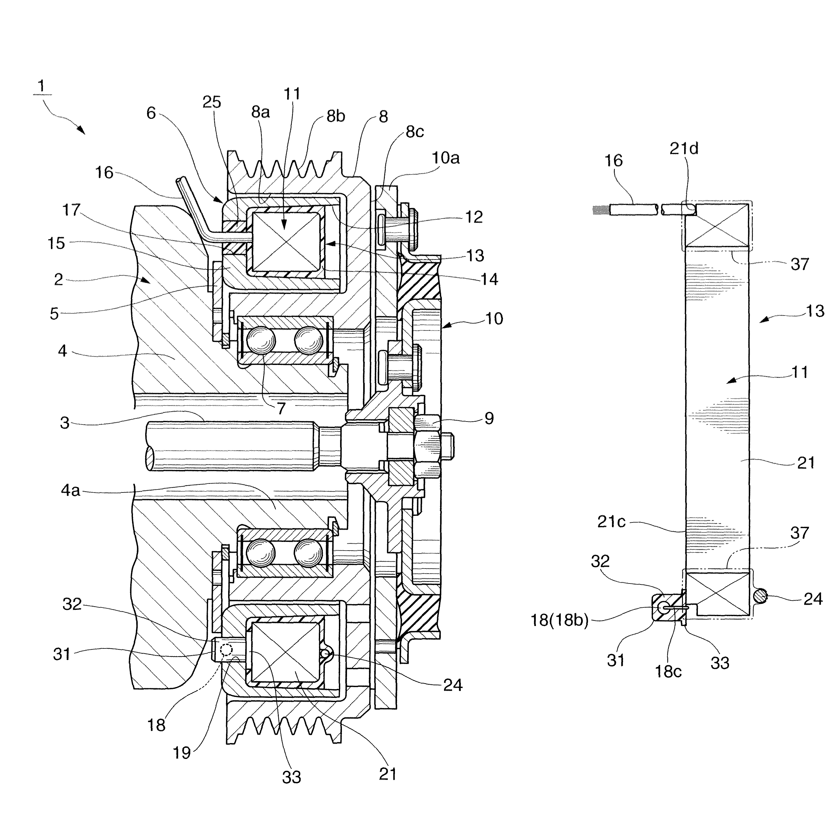 Electromagnetic coupling device