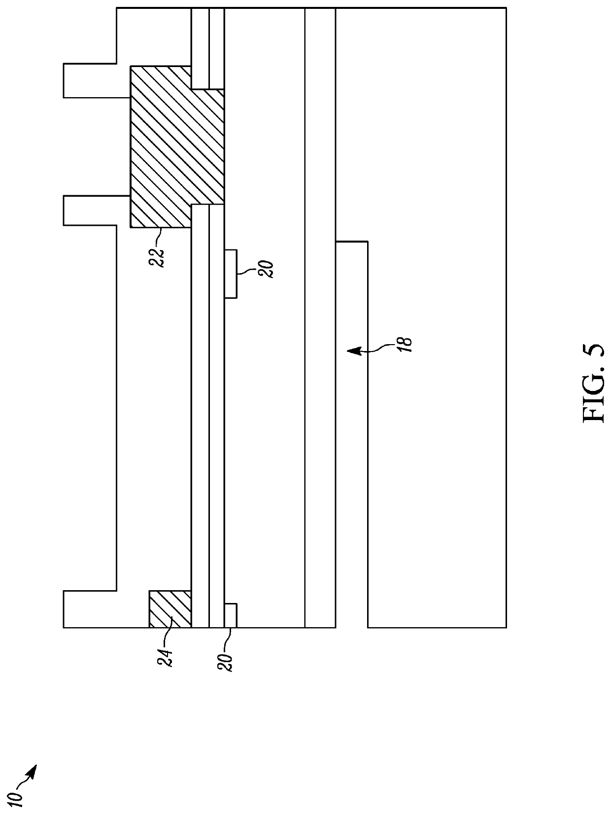 Csoi MEMS pressure sensing element with stress equalizers