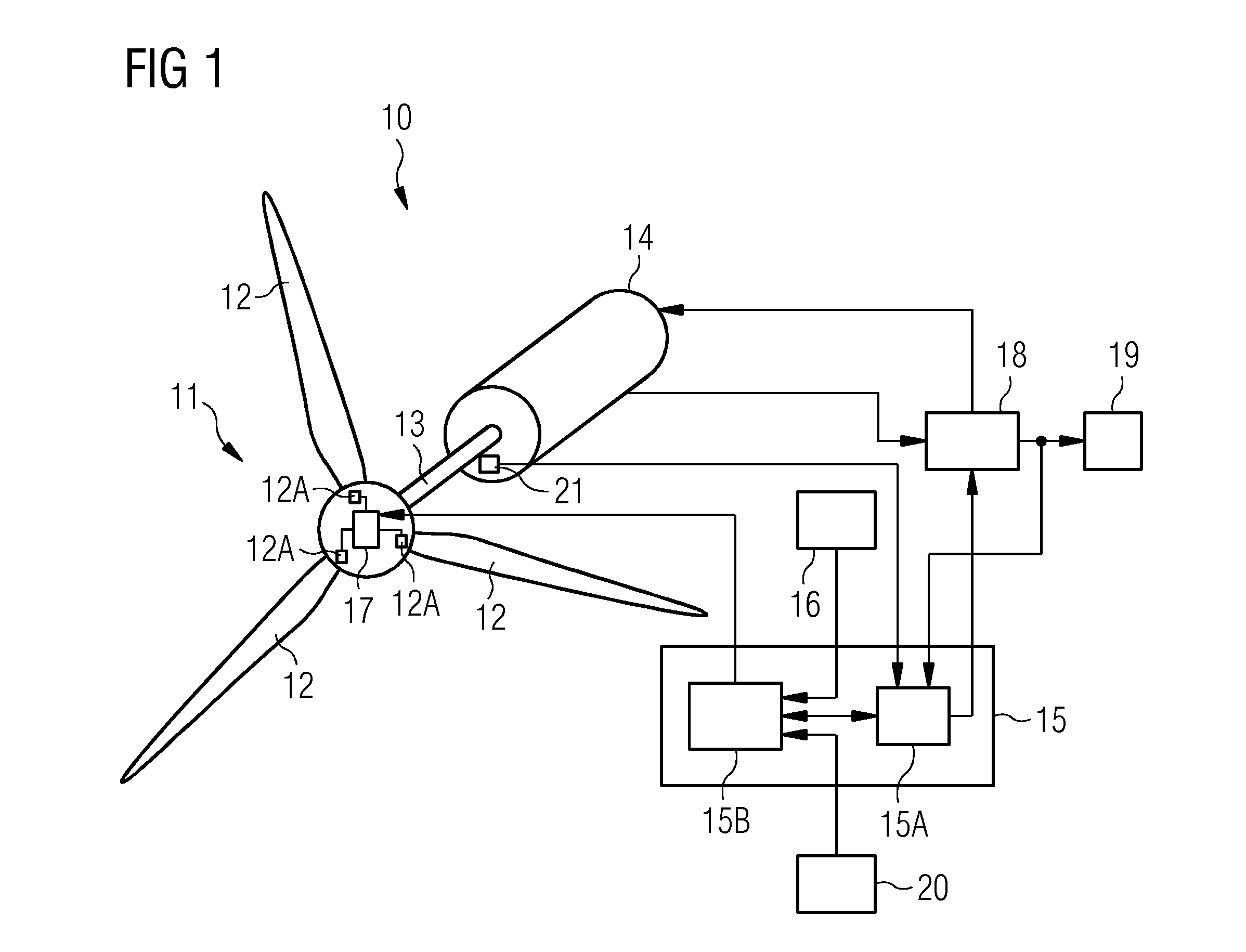 Wind turbine with air density correction of pitch angle