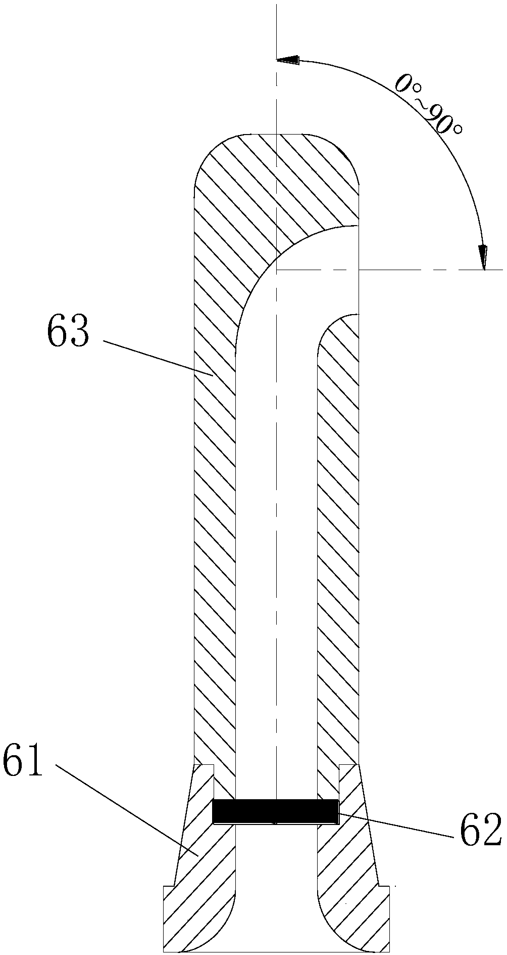 A high-pressure hydraulic radial drilling guide device and method under the condition of drilling