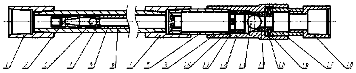 A dual-structure drainable oil well pump