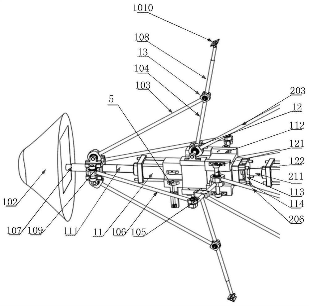 A Multi-stage Driven Rod Type Nose-cone Variant Mechanism