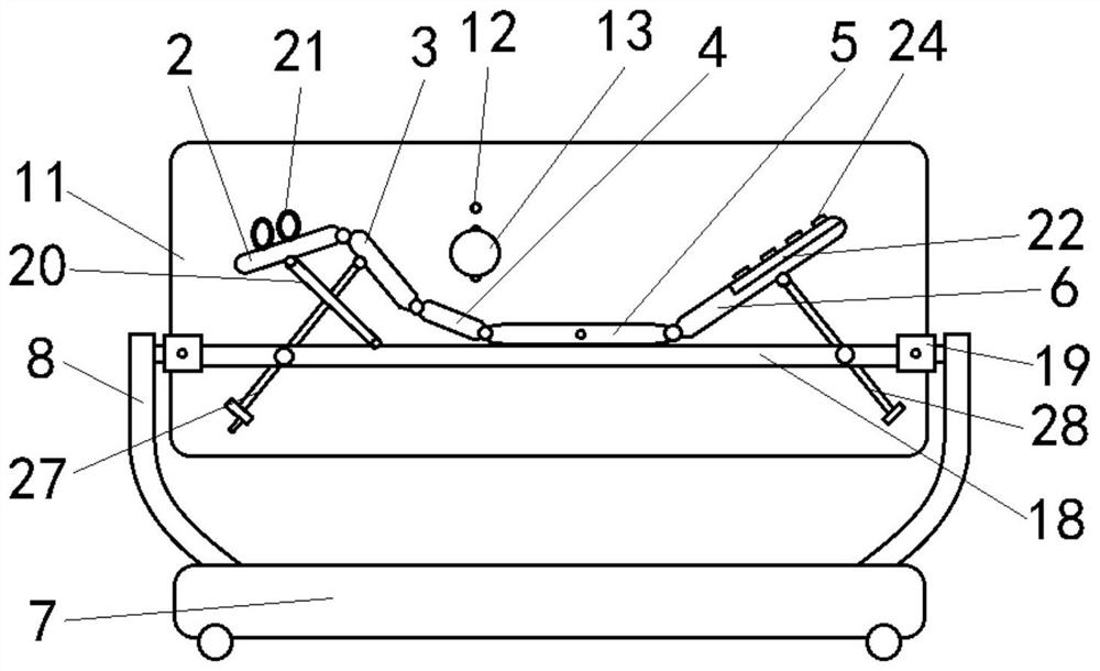 Anesthesiology deck chair for local anesthesia