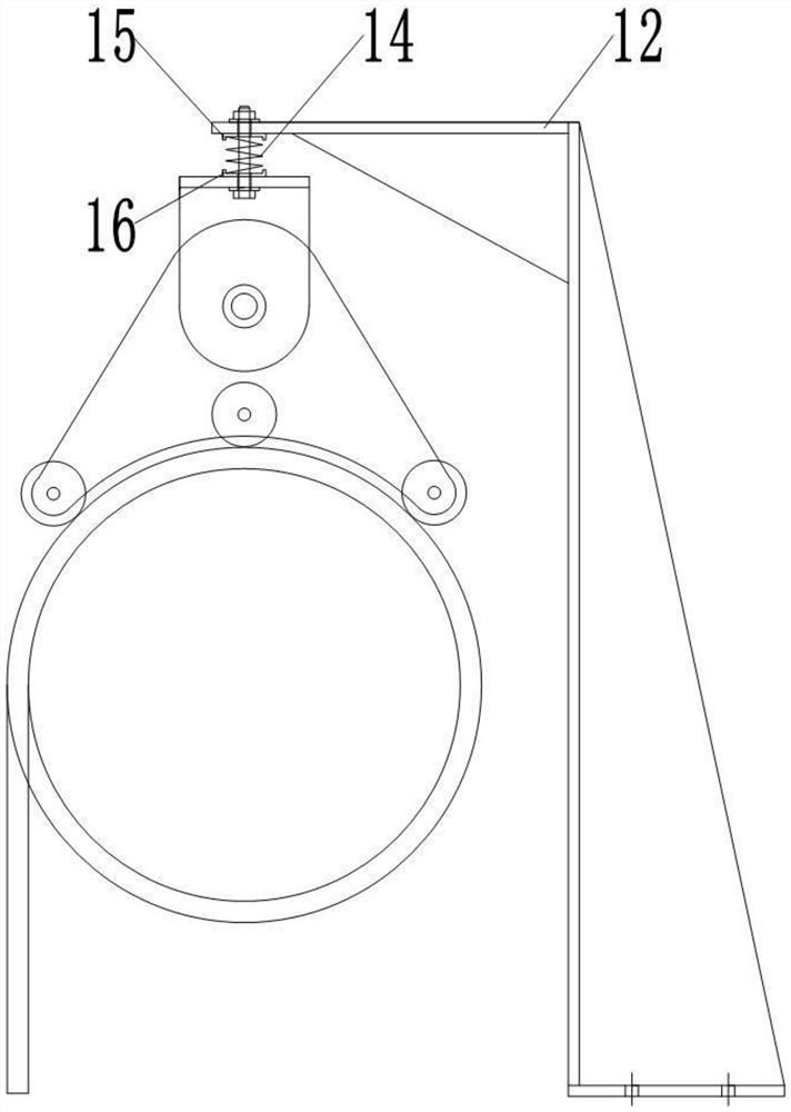 Traveling crane winding drum device