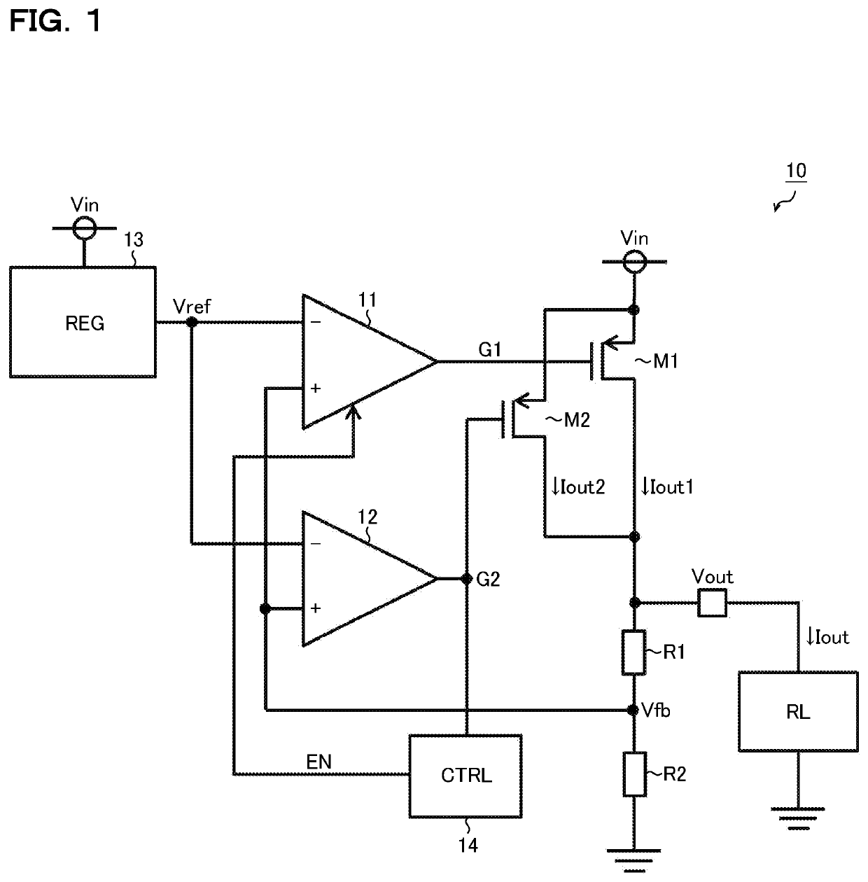 Series regulator including parallel transistors