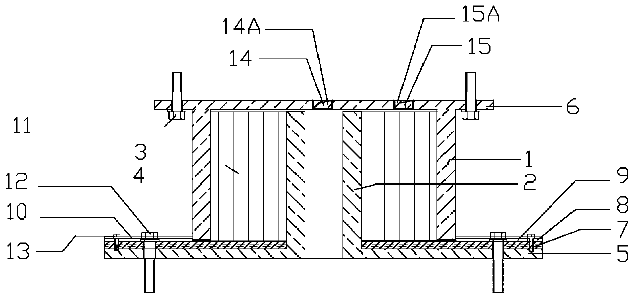 A support device for shock absorption and isolation of buildings, bridges and structures