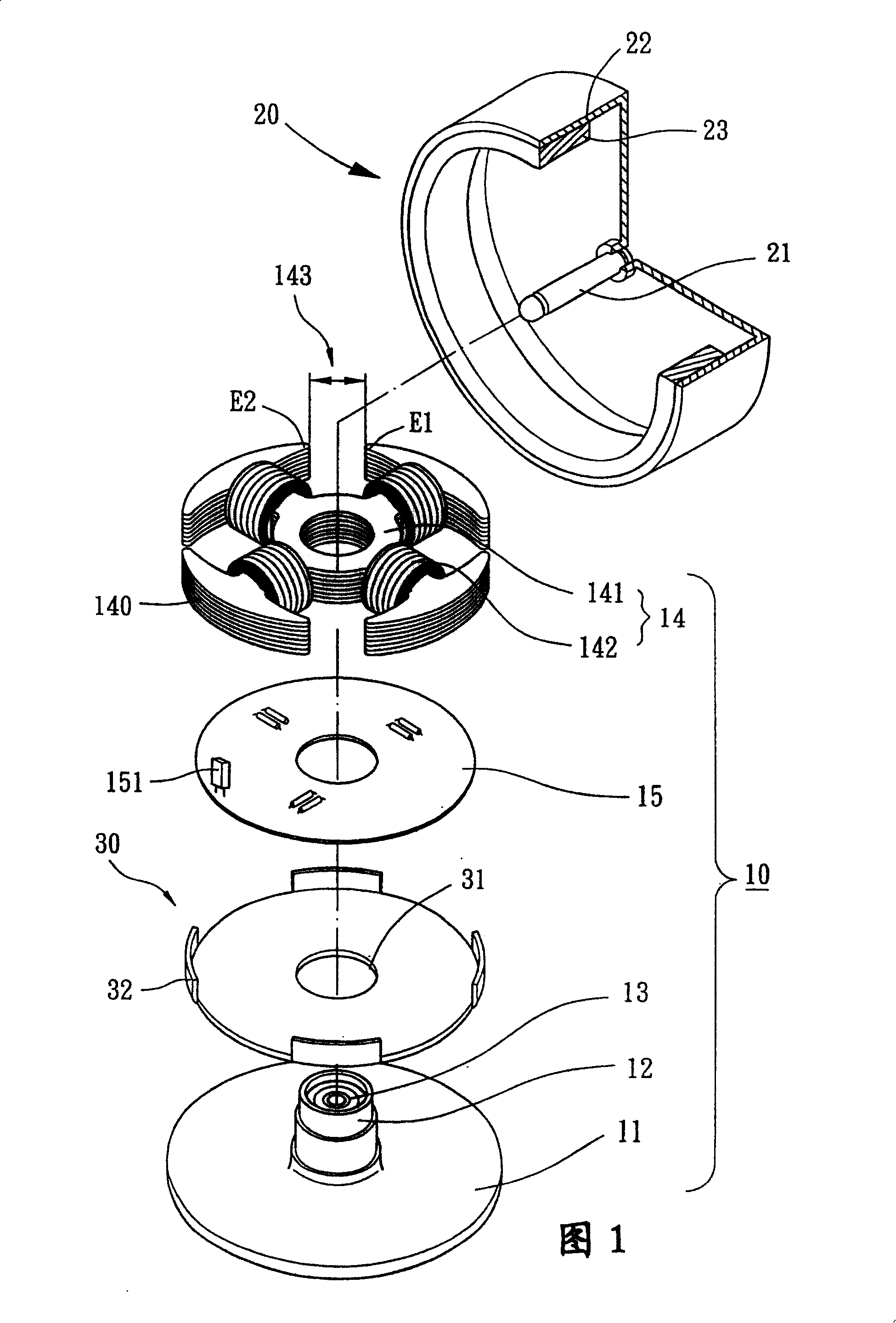 Motor with magnetic-sensing balance sheet