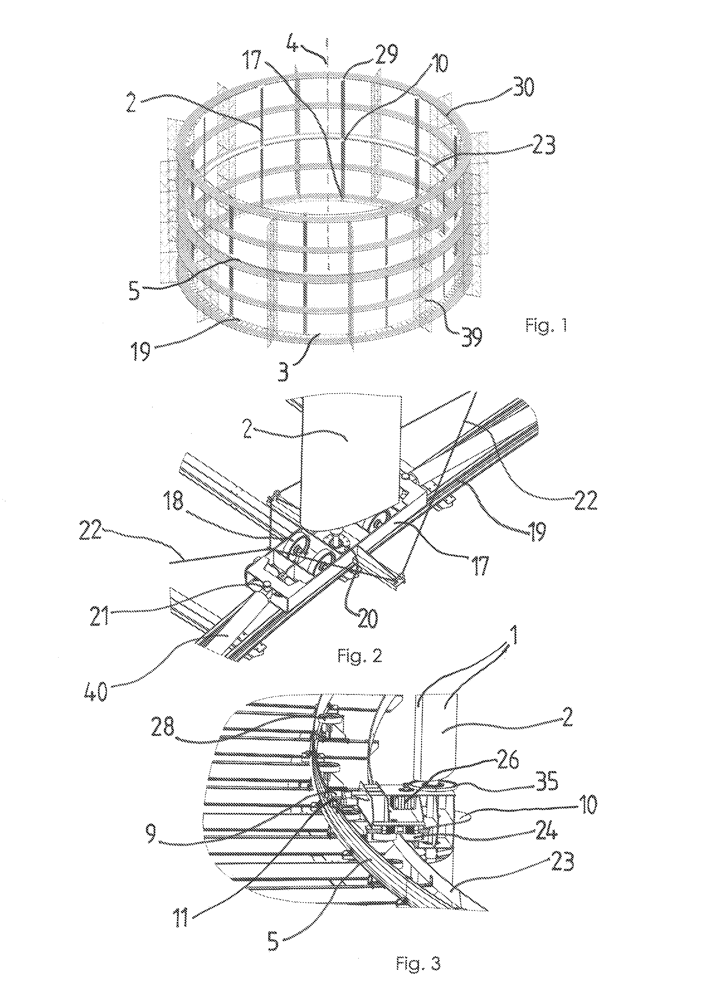 Device for using flow energy