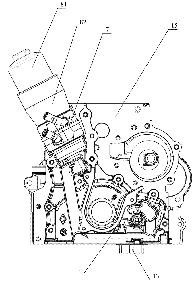 Engine oil pump with variable displacement and engine lubrication system with same