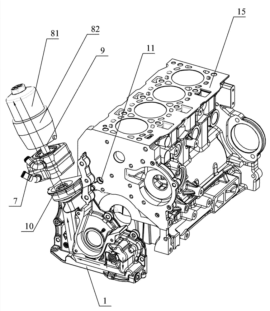 Engine oil pump with variable displacement and engine lubrication system with same