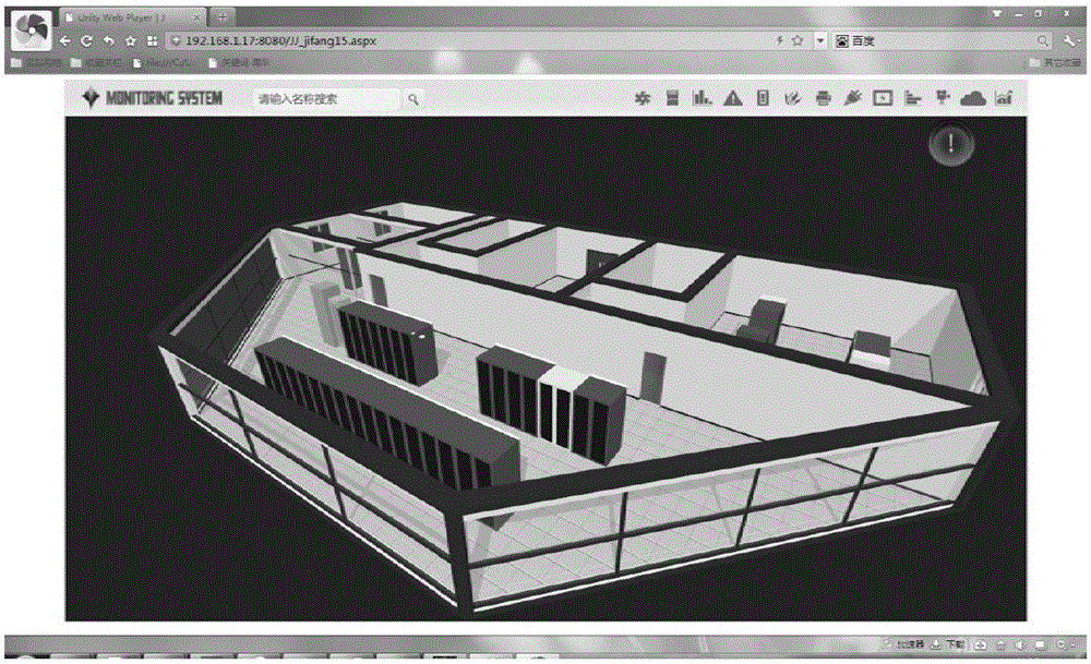 Three-dimensional scene display method and platform for finite space