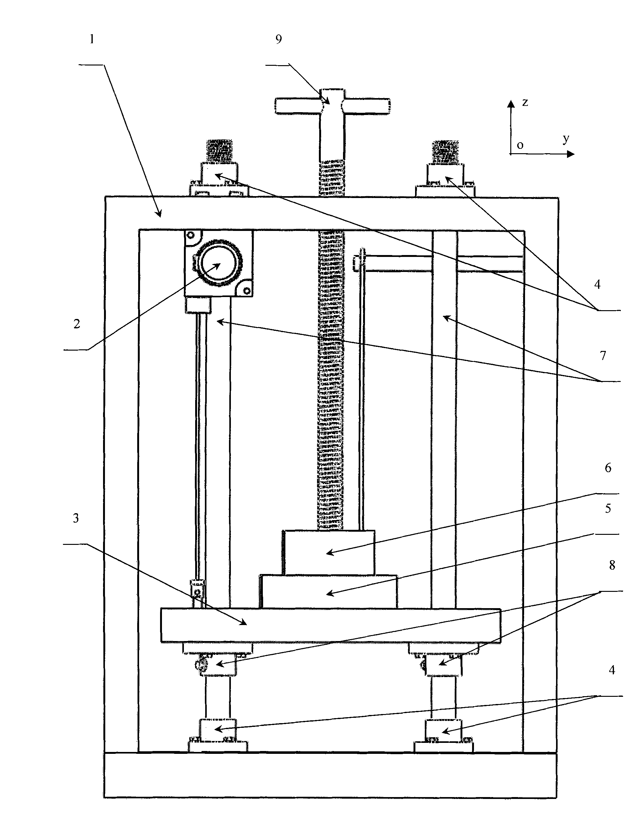 Calibrating device of automobile pedal force and travel detector