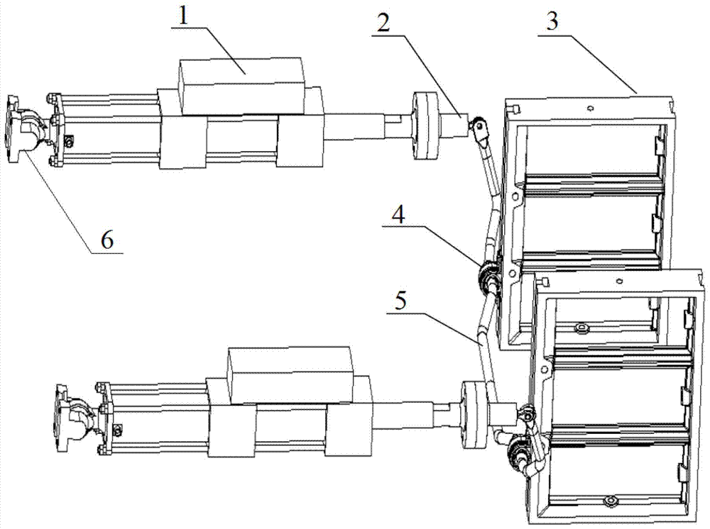 Bilateral Random Spectrum Loading Test Fixture for Stabilizer Bar and Its Test Method