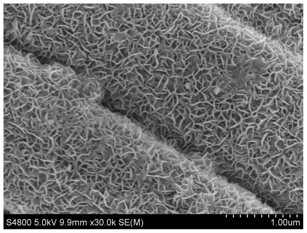 A preparation method of tungsten disulfide/cfc@c multiphase composite electrode material