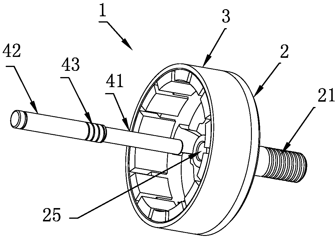 High-intensity motor rotor for model airplane