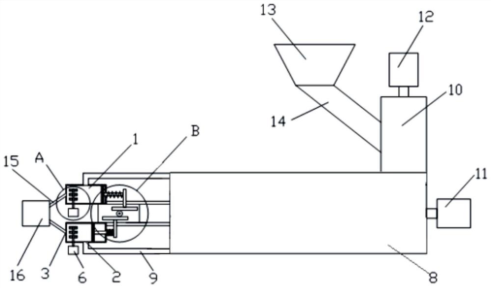 A blown film equipment suitable for biodegradable materials