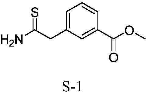 The preparation method of 3-(2-amino-2-thioethyl) methyl benzoate