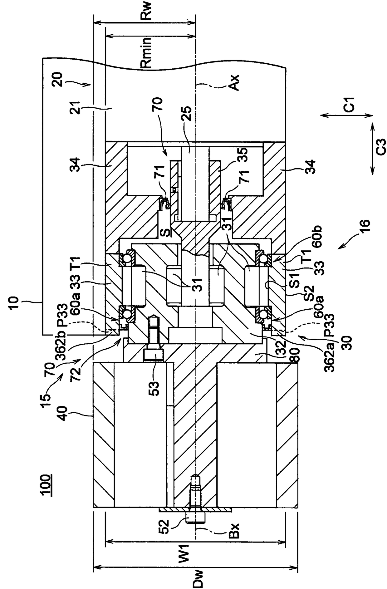 Speed reducer, driving wheel, and carriage