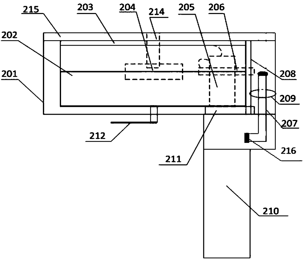 A solid-phase line span central lightning strike flashover arc extinguishing arrester