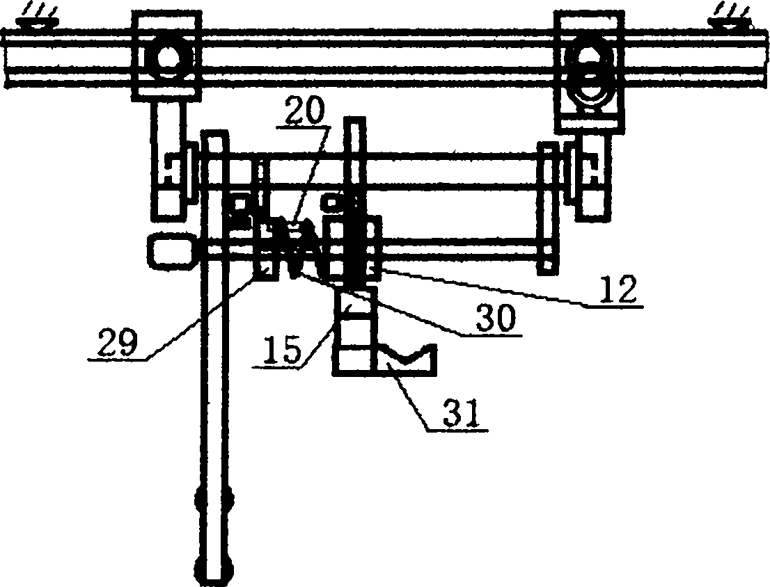 Automatic van-type car rear door hanging and mounting system