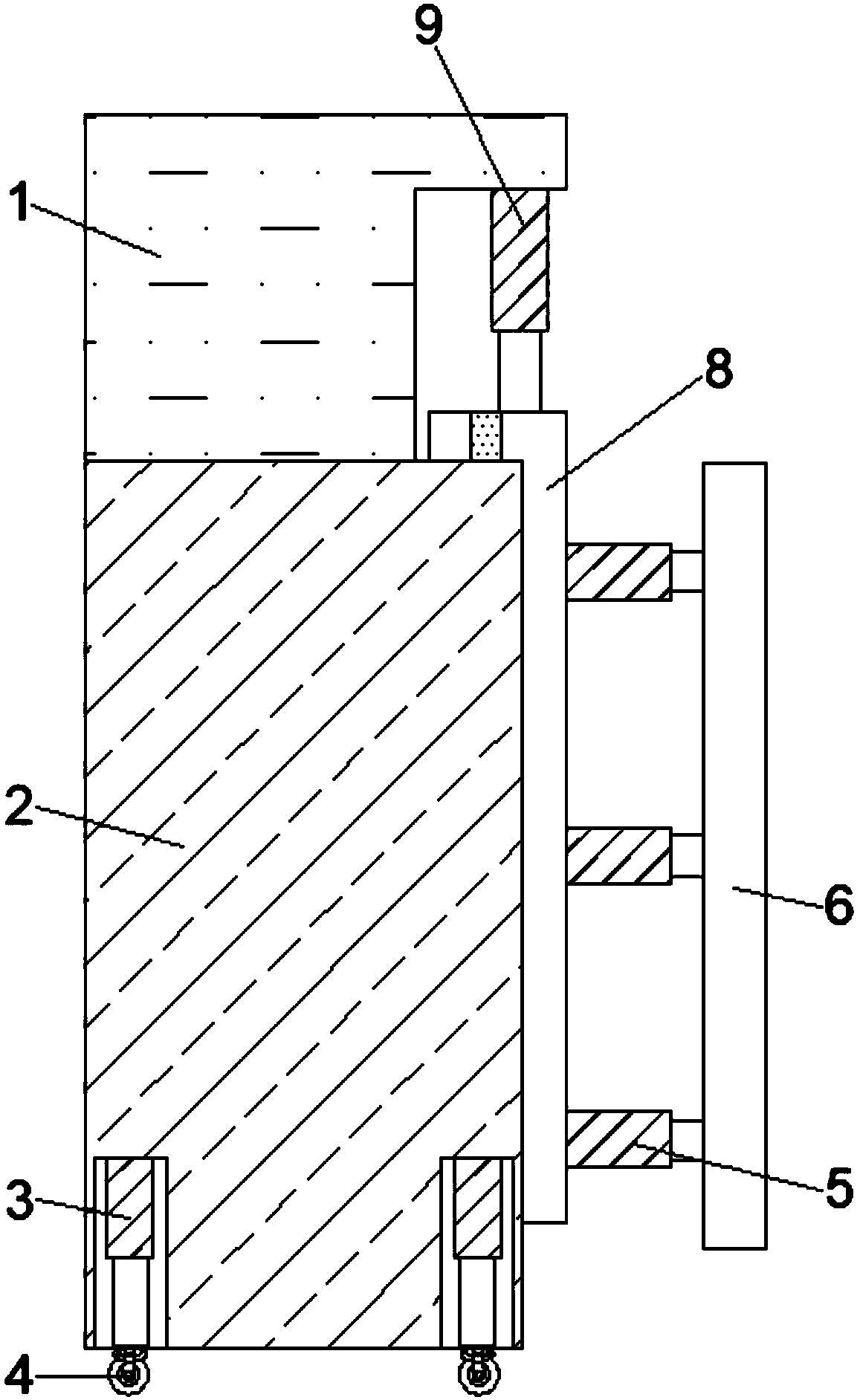 Hydraulic thrust detection device for detecting deformation performance quality of architectural ornament materials