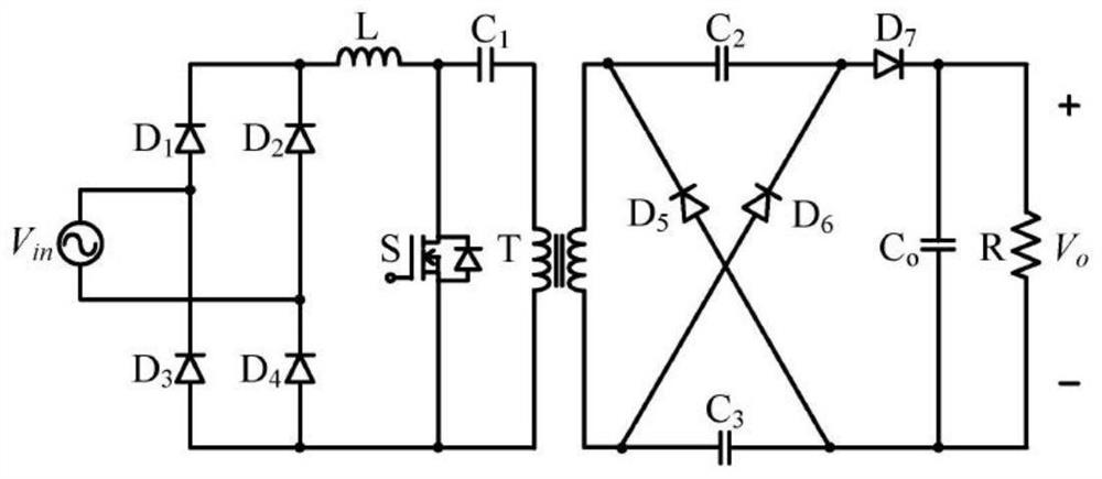 Bridgeless isolation type switched capacitor SEPIC PFC converter