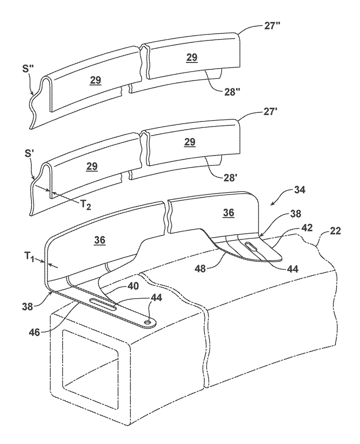 System for attaching vehicle fenders to a common front end structure