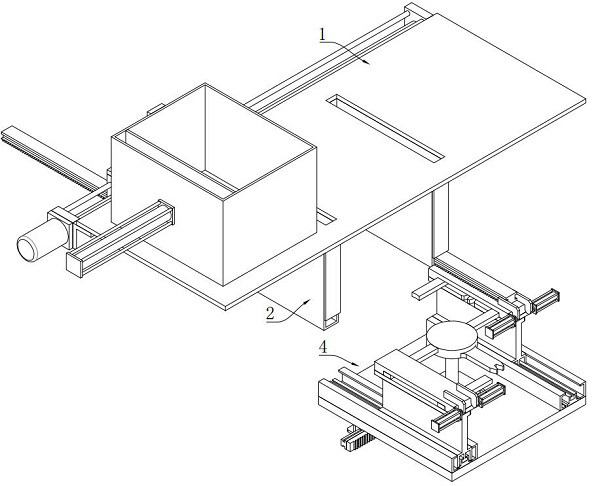 A material box alternate conveying device for ic detection