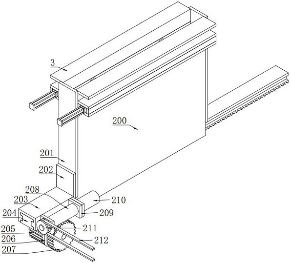 A material box alternate conveying device for ic detection