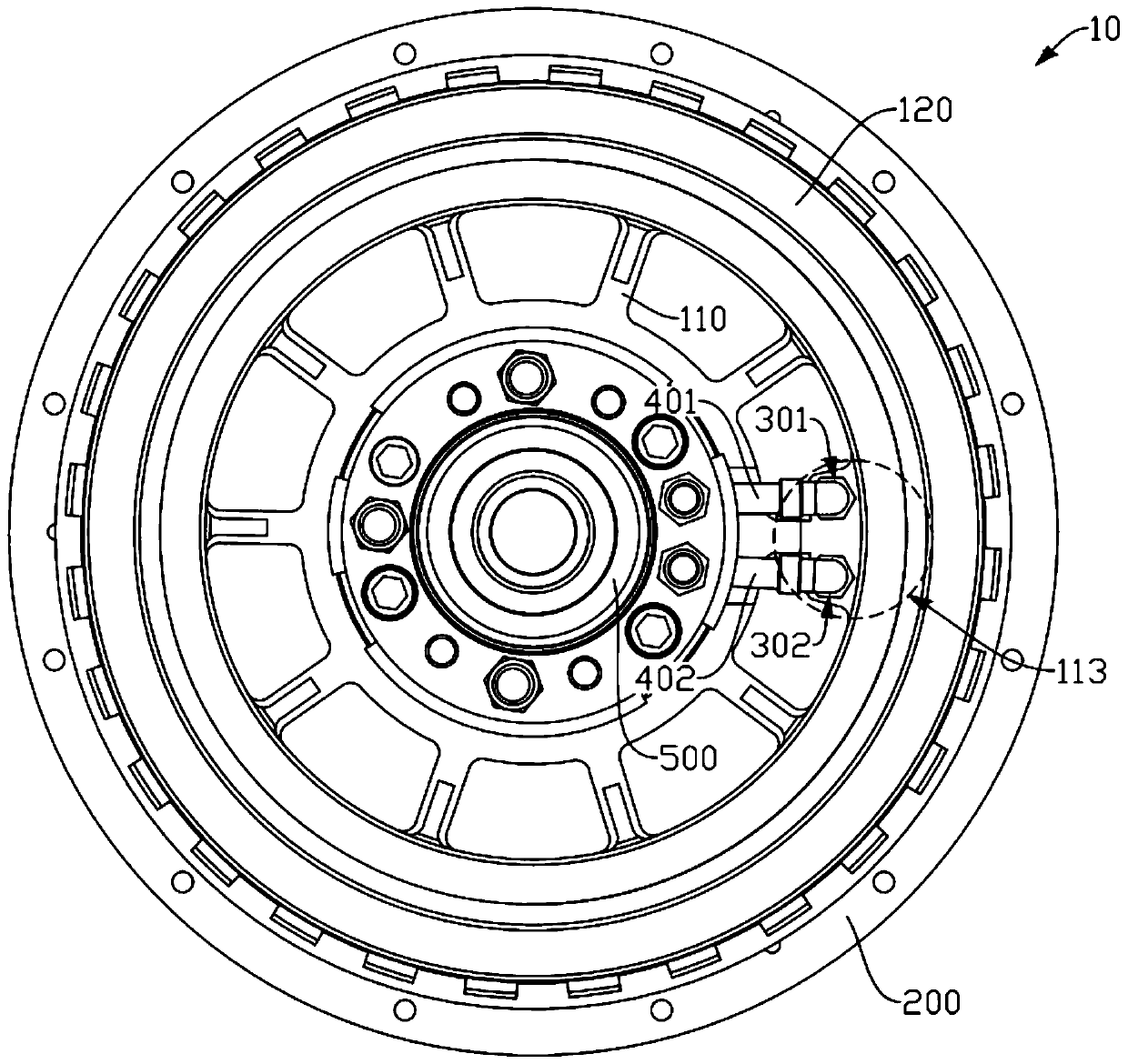 Hub motor and automobile