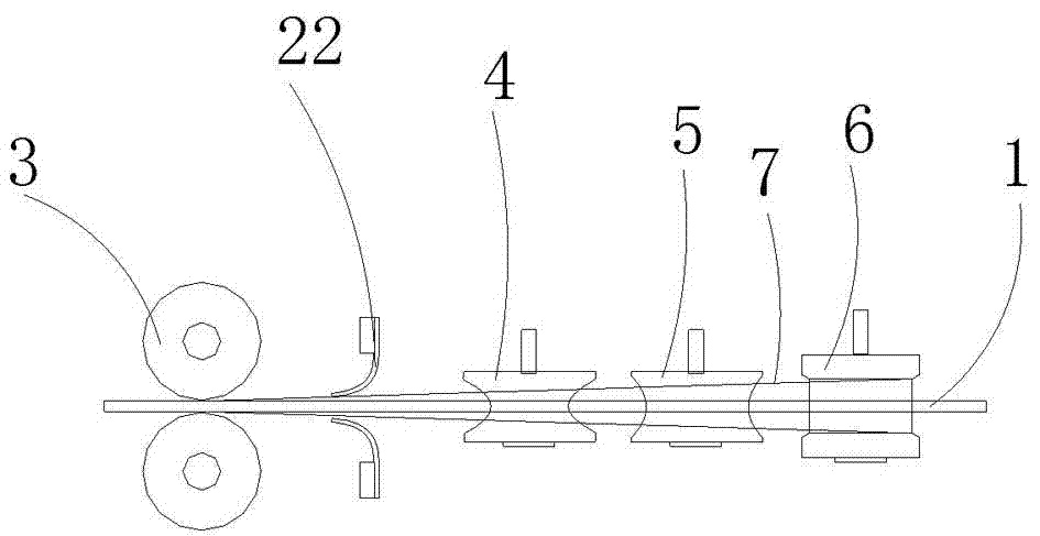 Device special for real-time and automatic edge sealing of corrugated line adhesive tape and manufacturing method