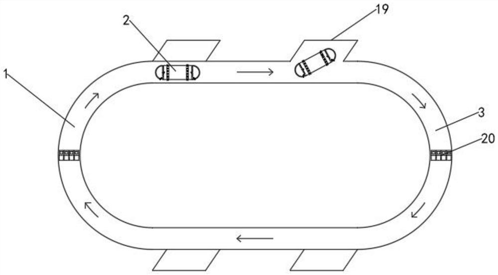 Energy-saving transportation device through water circulation