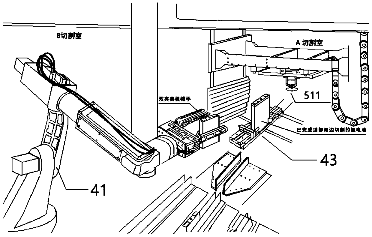 Device for removing aluminum alloy shell of lithium battery