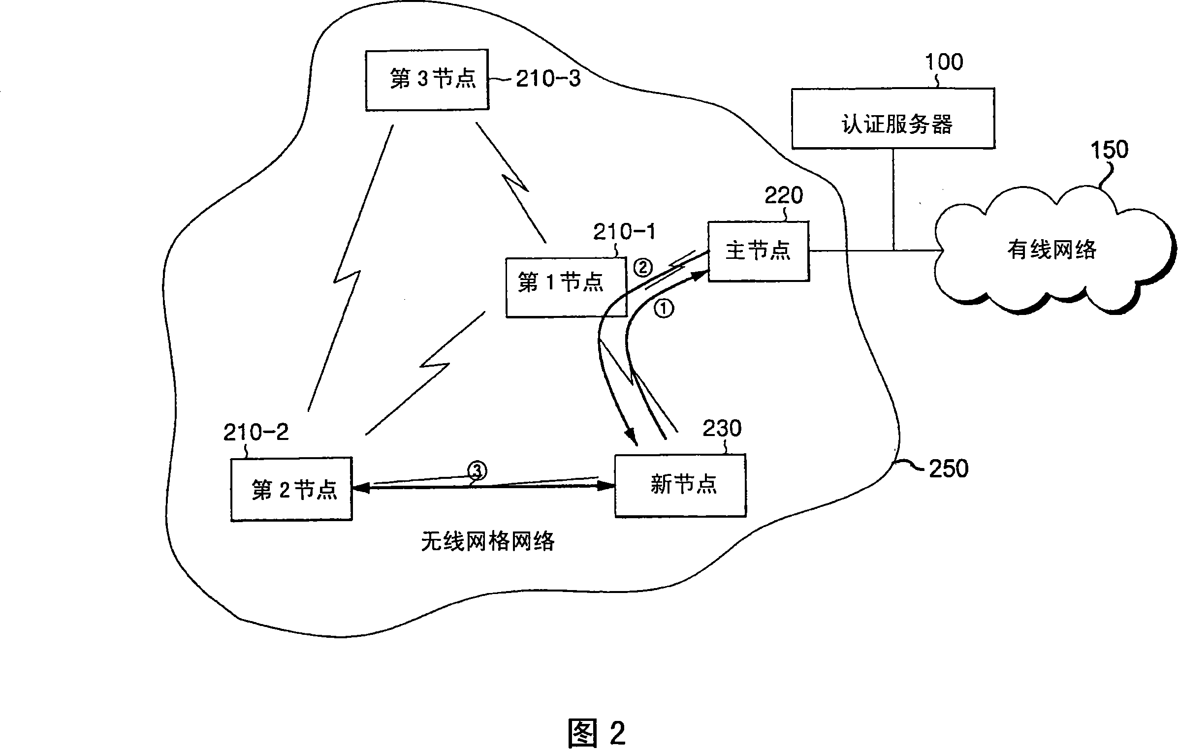 Authentication apparatus and method in wireless mesh network