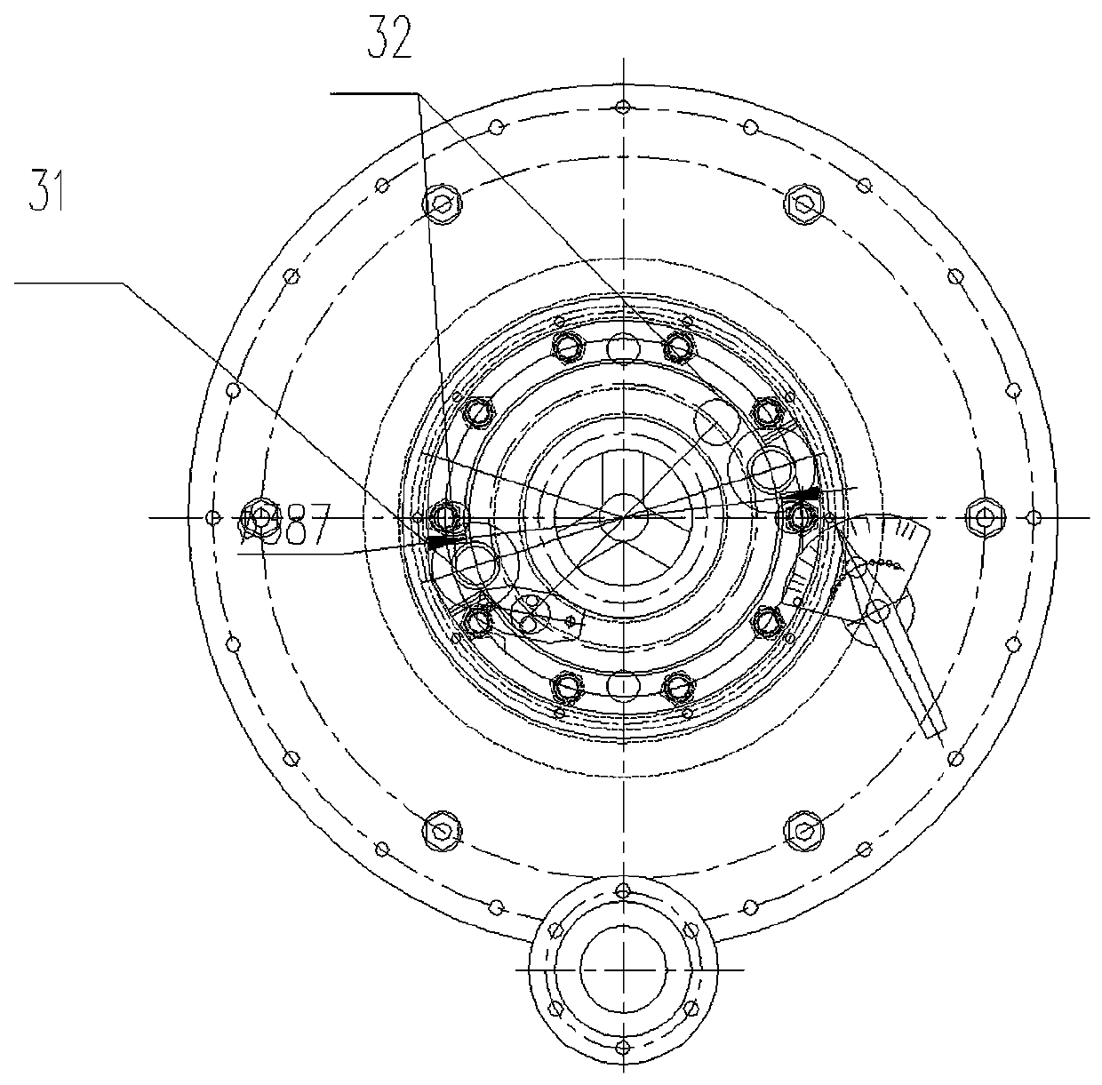 Ultra-low NOx emission heavy-load boiler gas burner