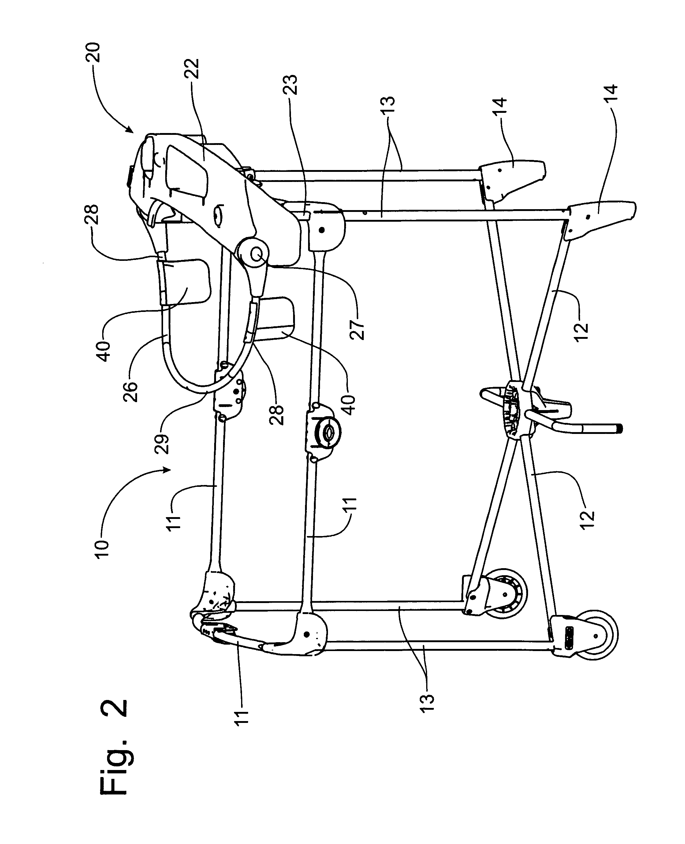 Play yard with height adjustable changing table